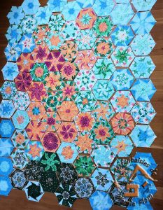 naissance d'un nouveau patchwork bien coloré